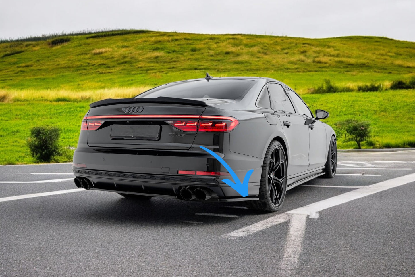 🔥Rear side splitter suitable for Audi S8 D5🔥