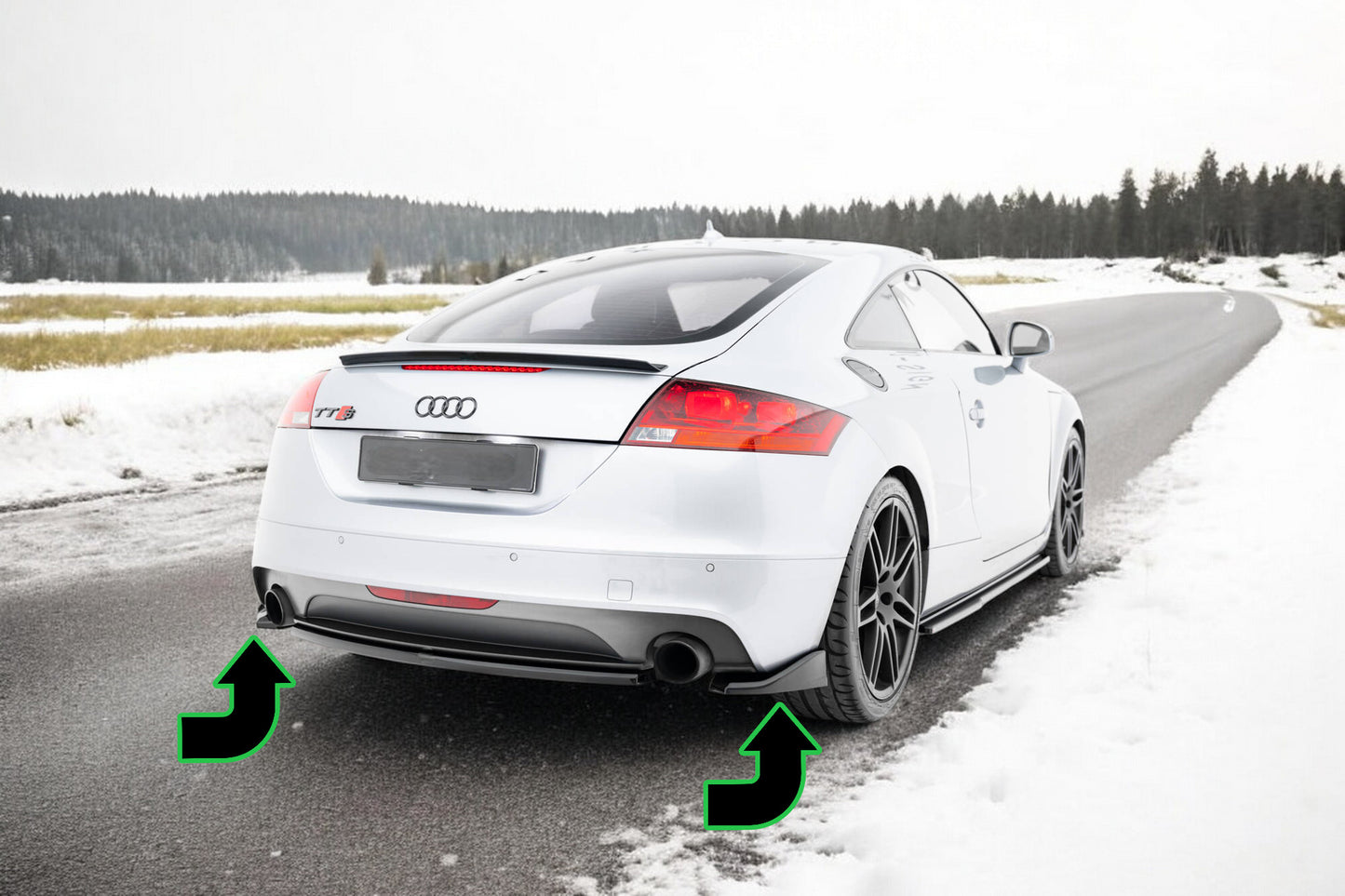 ✨Splitter laterali posteriori Audi TT S-Line 8J Facelift✨