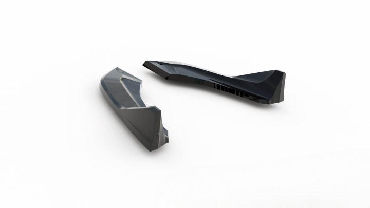 ⭐Splitter laterali posteriori (per mantovana posteriore V.3) BMW 1 M-Pack / M14⭐