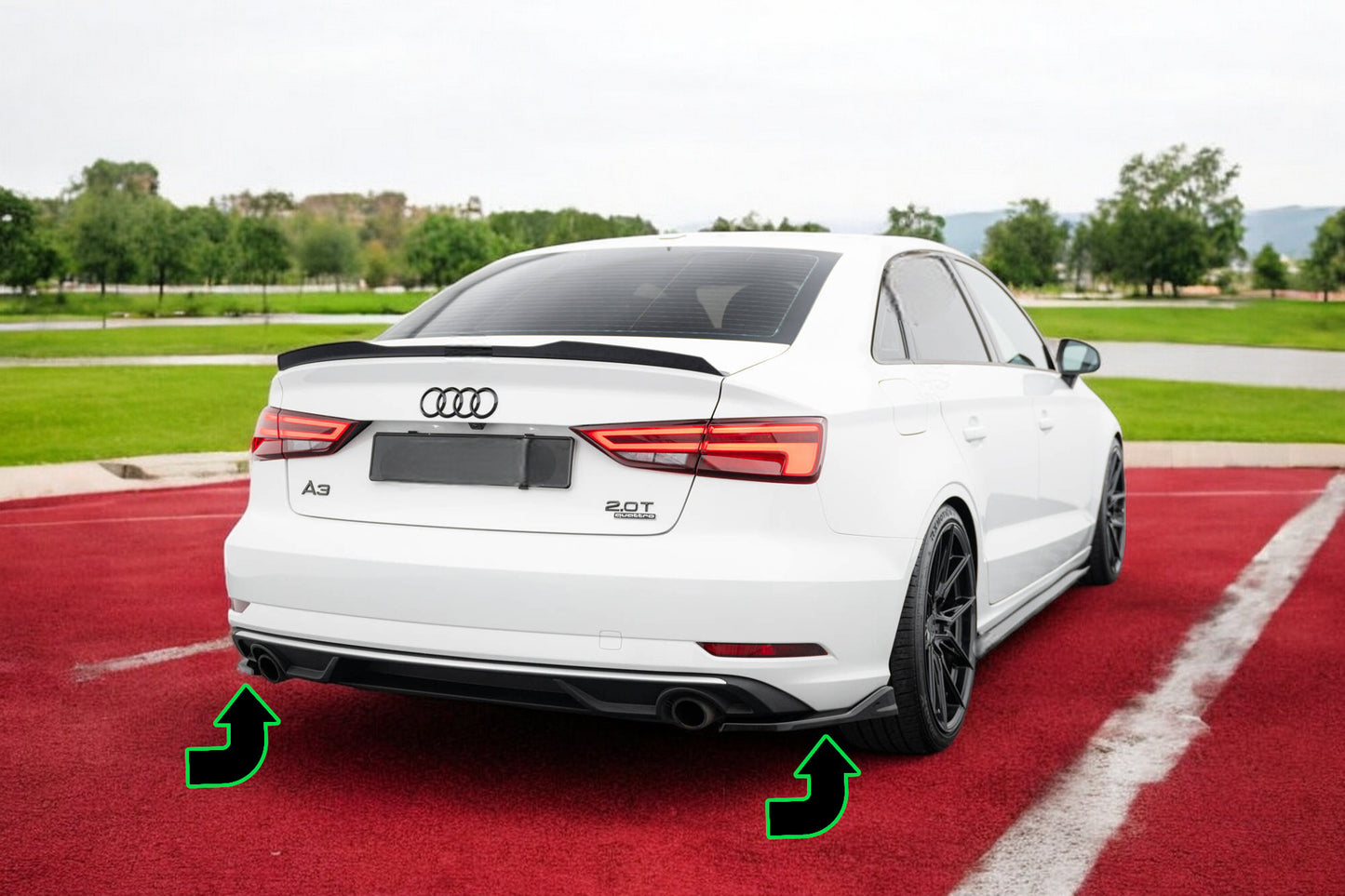 🔥Splitter Laterali Posteriori V.1 Audi A3 Berlina 8V Facelift🔥