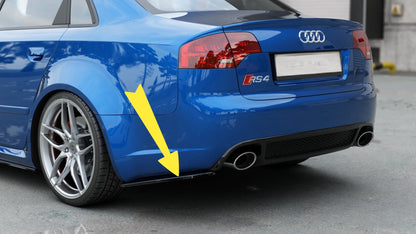 🔥Rear Side Splitters V.1 Suitable For Audi RS4 Sedan B7🔥