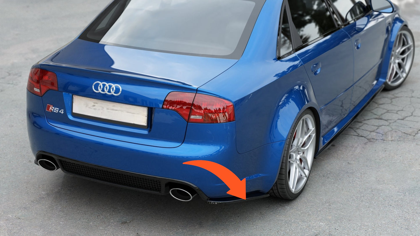 🔥Splitter Laterali Posteriori V.1 Adatto Per Audi RS4 Berlina B7🔥
