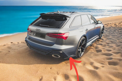 😎Splitter laterali posteriori V.1 adatto per Audi RS6 C8😎
