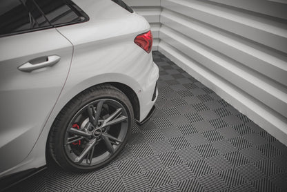 REAR SIDE SPLITTERS V.1 AUDI S3 SPORTBACK 8Y PRODUCT CODE: AU-A3-8Y-SLINE-RSD1G