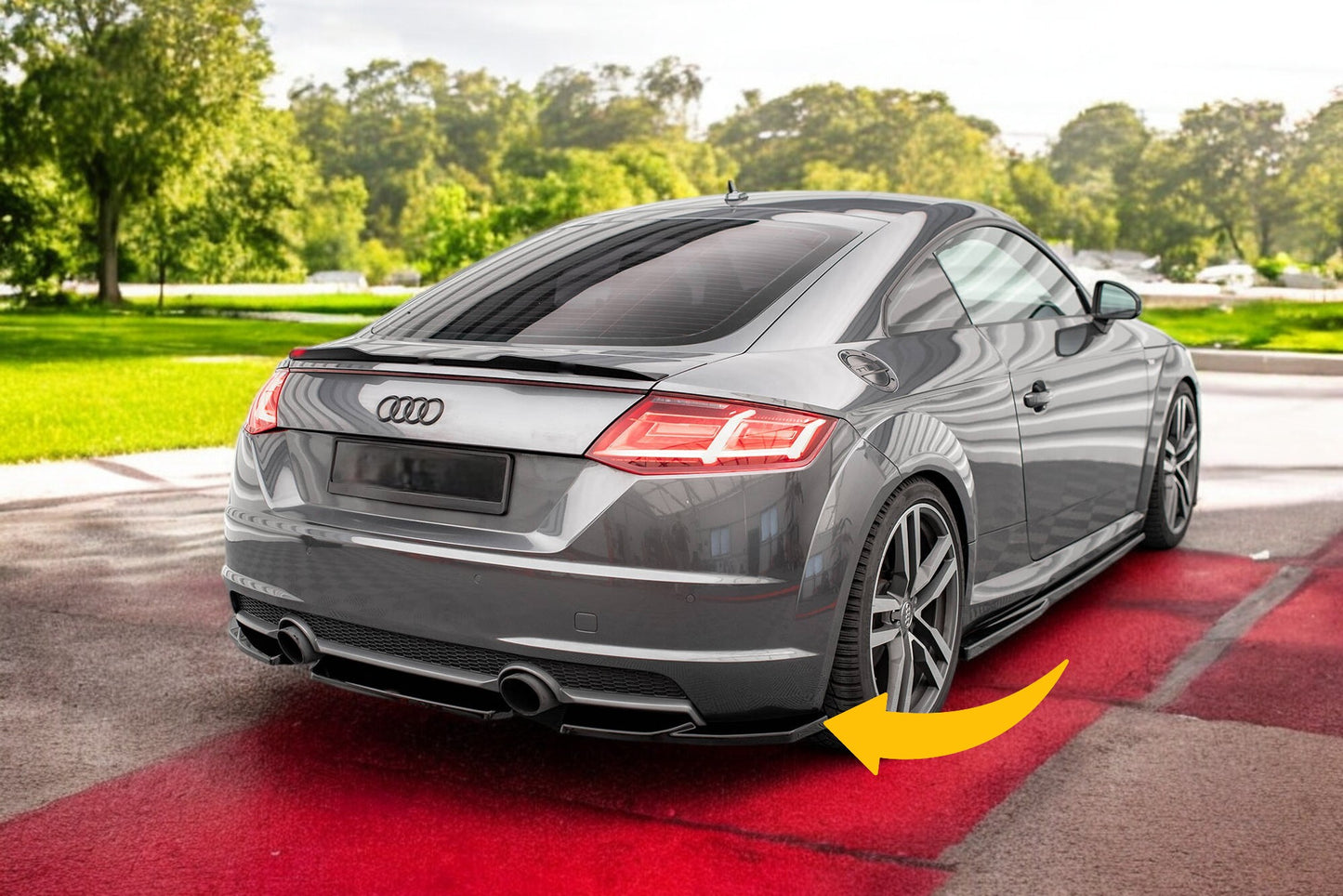 💥Splitter laterali posteriori V.1 ADatto Per Audi TT S-Line 8S💥