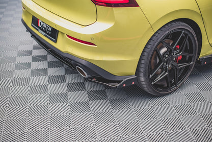 SPLITTER LATERALI POSTERIORI V.1 + FLAPS ADATTI PER VOLKSWAGEN GOLF 8 GTI CLUBSPORT 2020