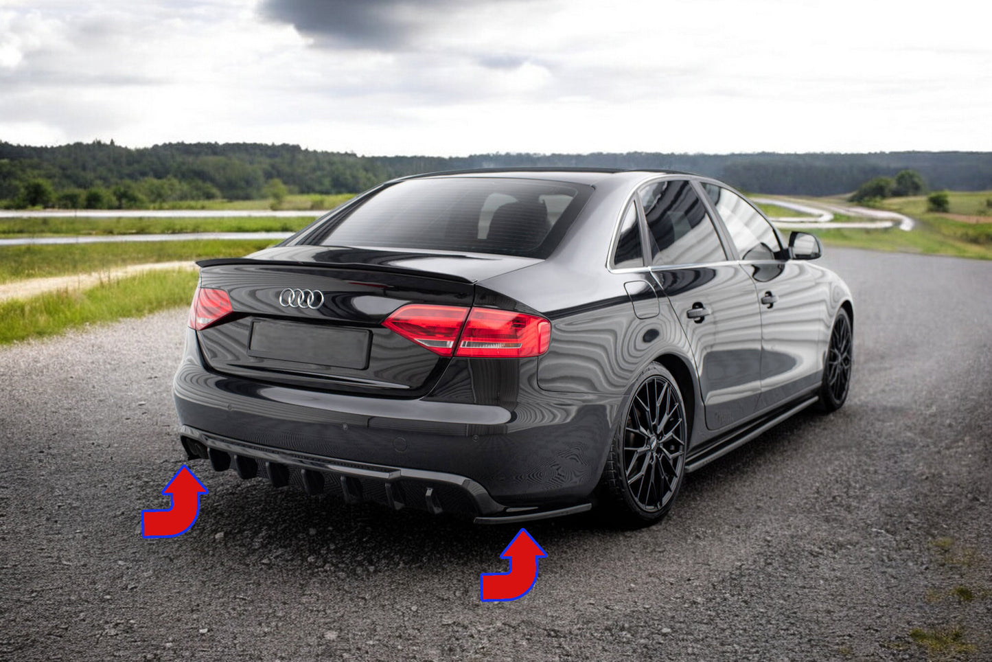 ⭐Divisori laterali posteriori V.2 Audi A4 B8⭐