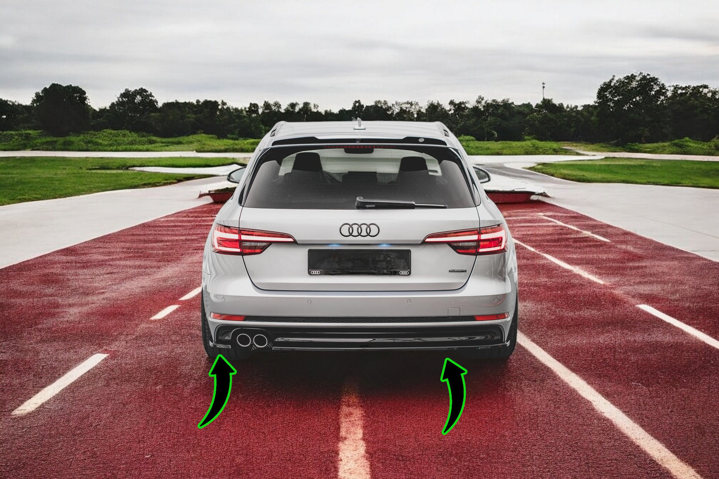 💫Rear Side Splitter V.2 suitable for Audi A4 S-Line B9💫