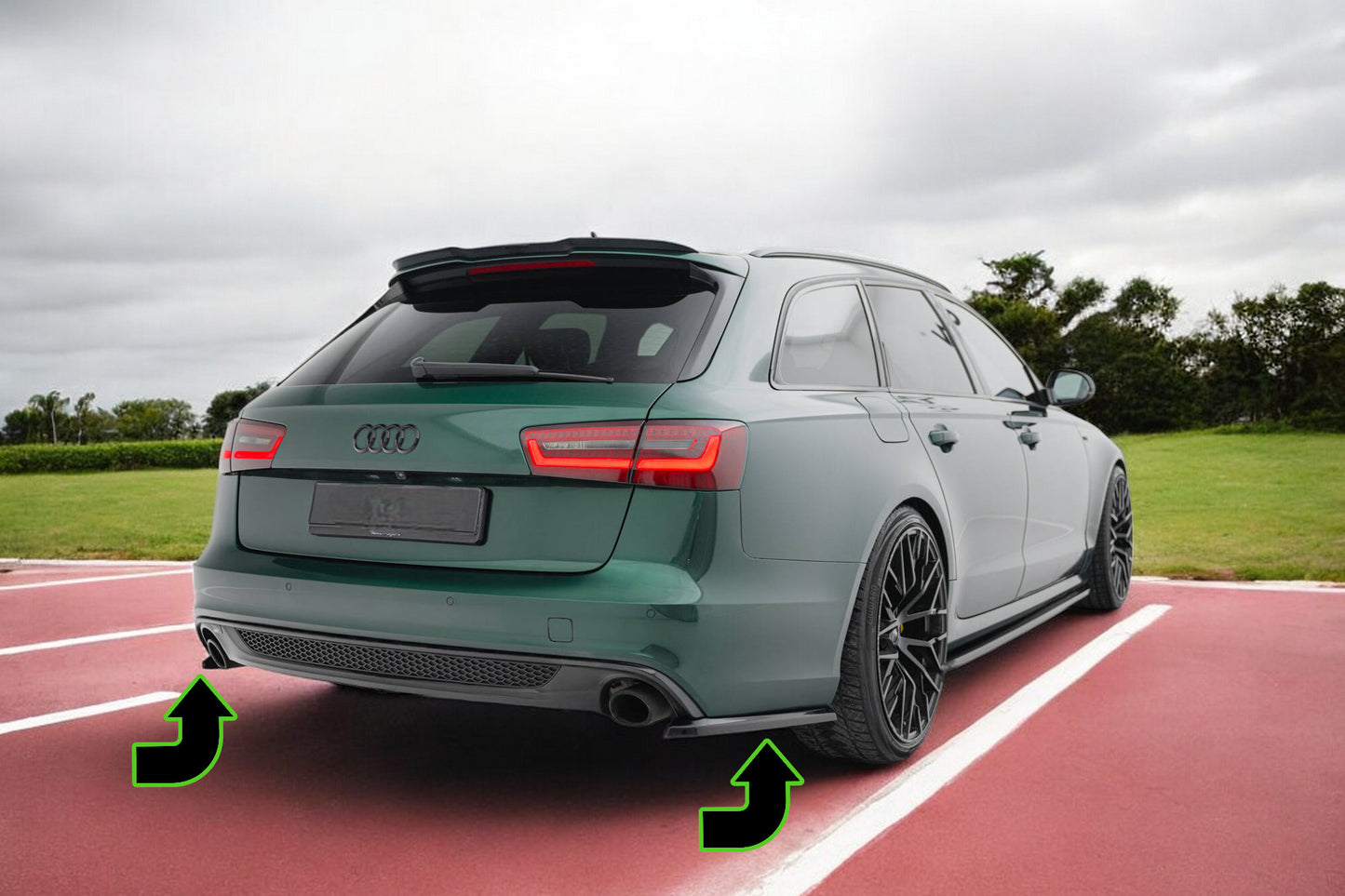 🔥Splitter Laterali Posteriori V.2 Audi A6 S-line Avant C7🔥
