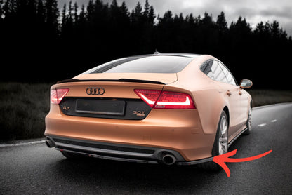 😍Rear Side Splitter V.2 Suitable For Audi A7 S-Line C7😍