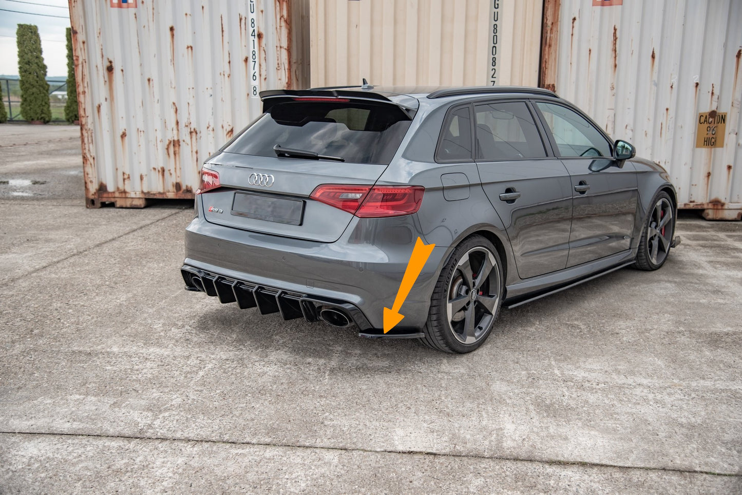 🔥Splitter Laterali Posteriori V.2 Adatto Per Audi RS3 8V Sportback🔥