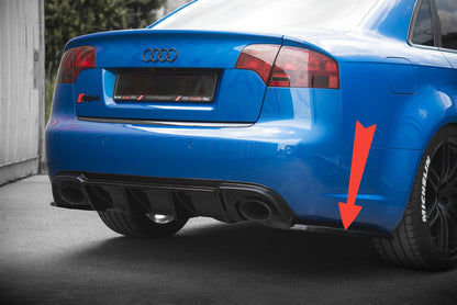 🔥Rear Side Splitters V.2 Suitable For Audi RS4 Sedan B7🔥