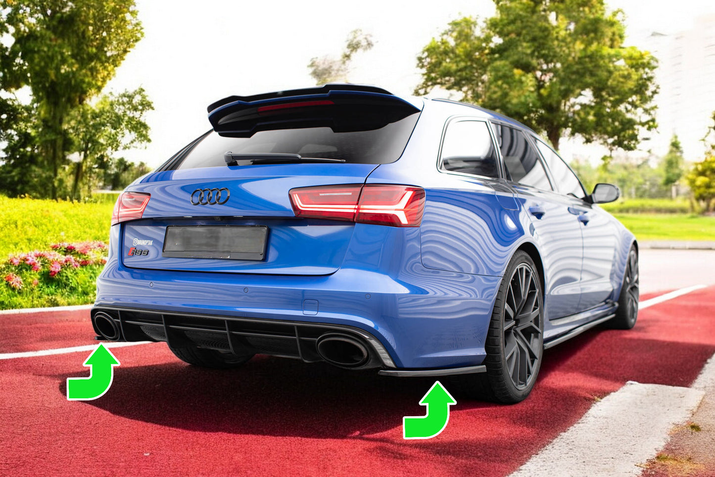 🔥Rear Side Splitter V.2 suitable for Audi RS6 C7🔥