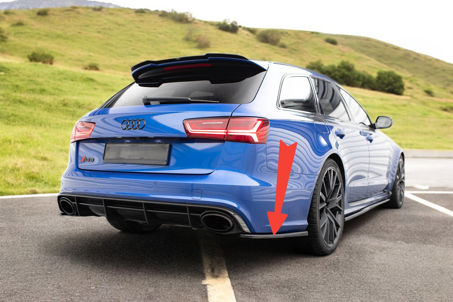 😍Splitter laterali posteriori V.2 Audi RS6 C7😍