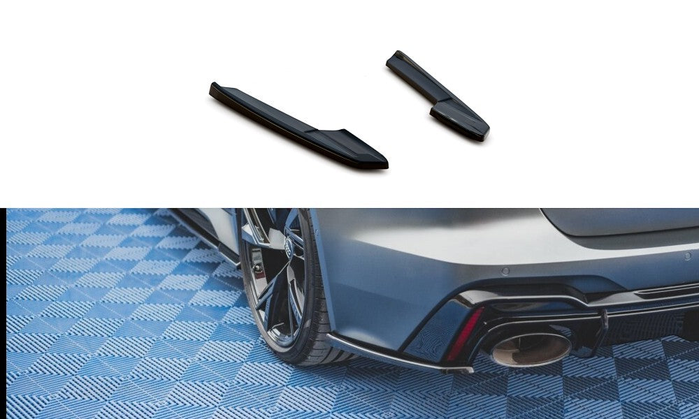 😎Splitter laterali posteriori V.2 adatto per Audi RS6 C8😎