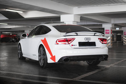 😎Splitter laterali posteriori V.2 Adatto Per Audi RS7 C7😎