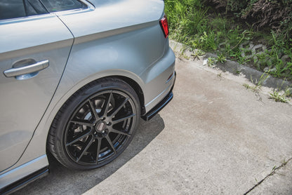 😎Splitter Laterali Posteriori V.2 Adatto PerAudi S3 Sedan 8V Facelift😎
