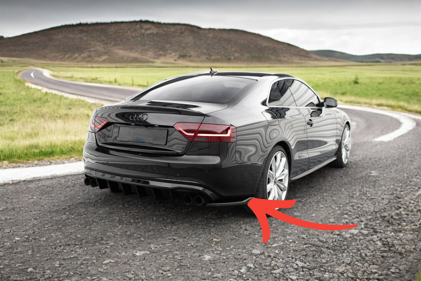😍Splitter laterali posteriori V.2 Audi S5 / A5 S-Line Coupé / Cabriolet 8T😍