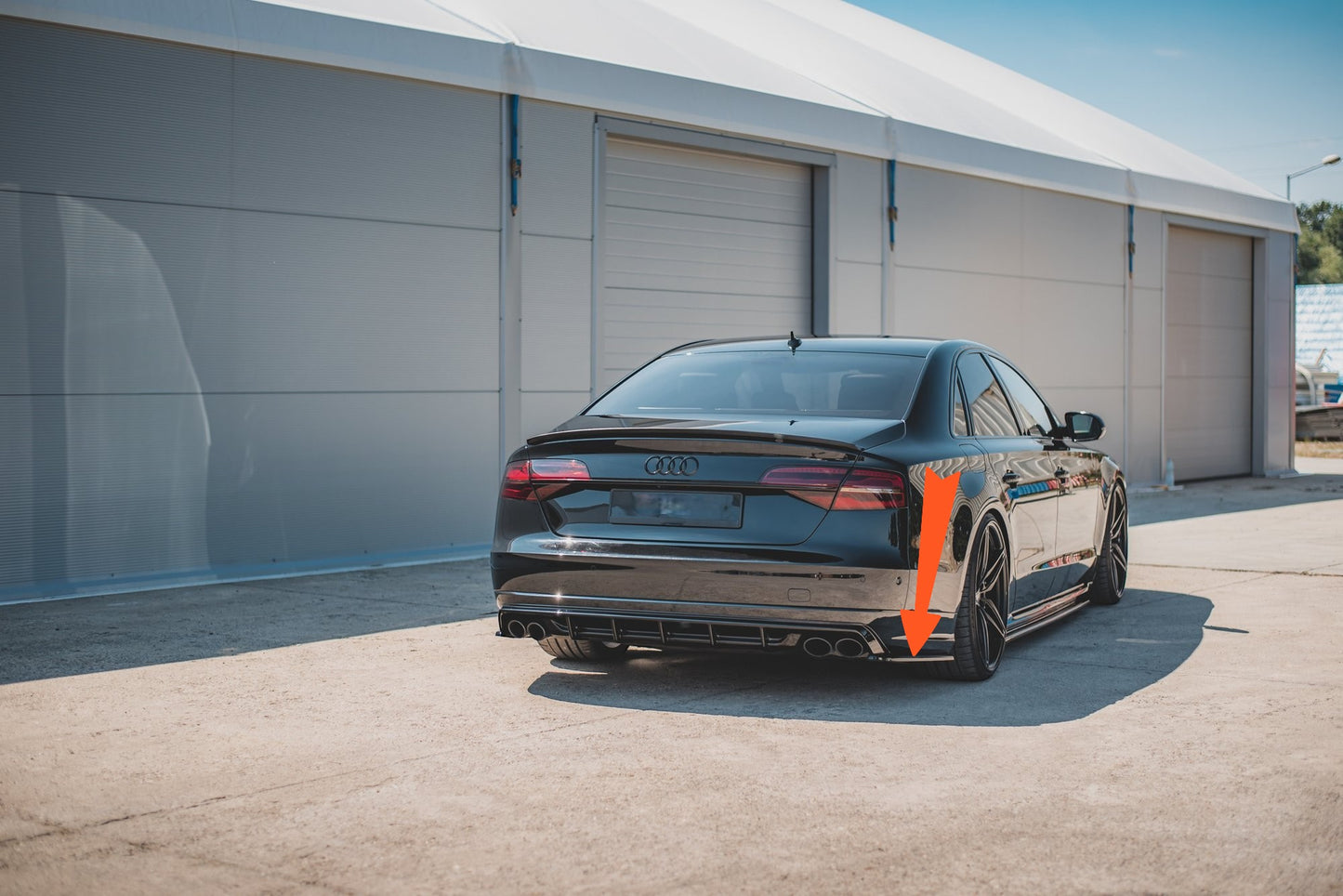 😍Splitter Laterali Posteriori V.2 Adatto Per Audi S8 D4 Facelift😍