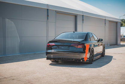 😍Splitter Laterali Posteriori V.2 Adatto Per Audi S8 D4 Facelift😍