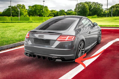 💥Splitter laterali posteriori V.2 Adatto Per Audi TT S-Line 8S💥