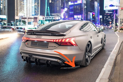 💯Splitter laterali posteriori V.2 adatto per Audi e-Tron GT / RS GT Mk1💯