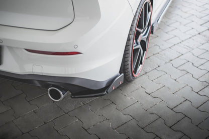 SPLITTER LATERALI POSTERIORI V.2 + FLAPS ADATTI PER VOLKSWAGEN GOLF 8 GTI 2020