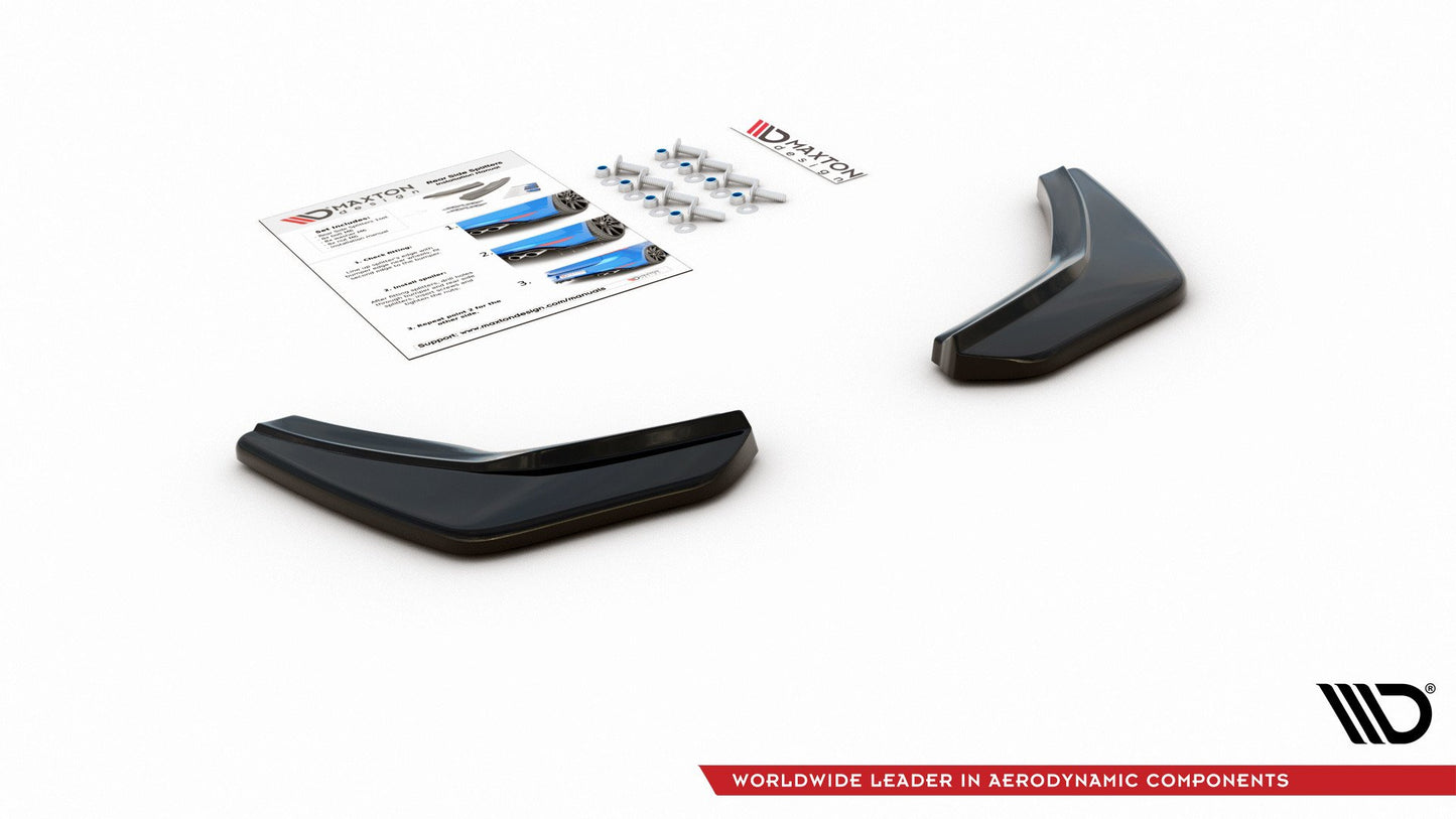 SPLITTER LATERALI POSTERIORI V.2 adatti per VW GOLF 7 GTI 2013-2016