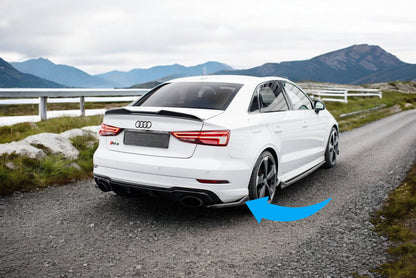 🌺Splitter laterali posteriori V.3 Adatto Per Audi RS3 Sedan 8V Facelift🌺
