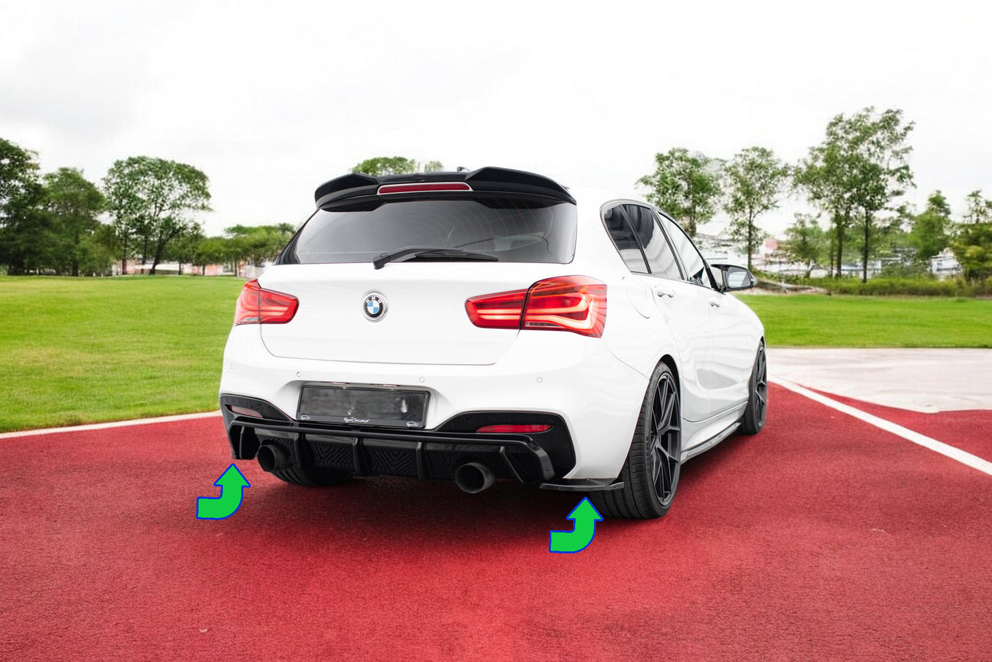 ✨Splitter Laterali Posteriori V.5 (Per Mantovana Posteriore v.3) BMW 1 M-Pack ✨