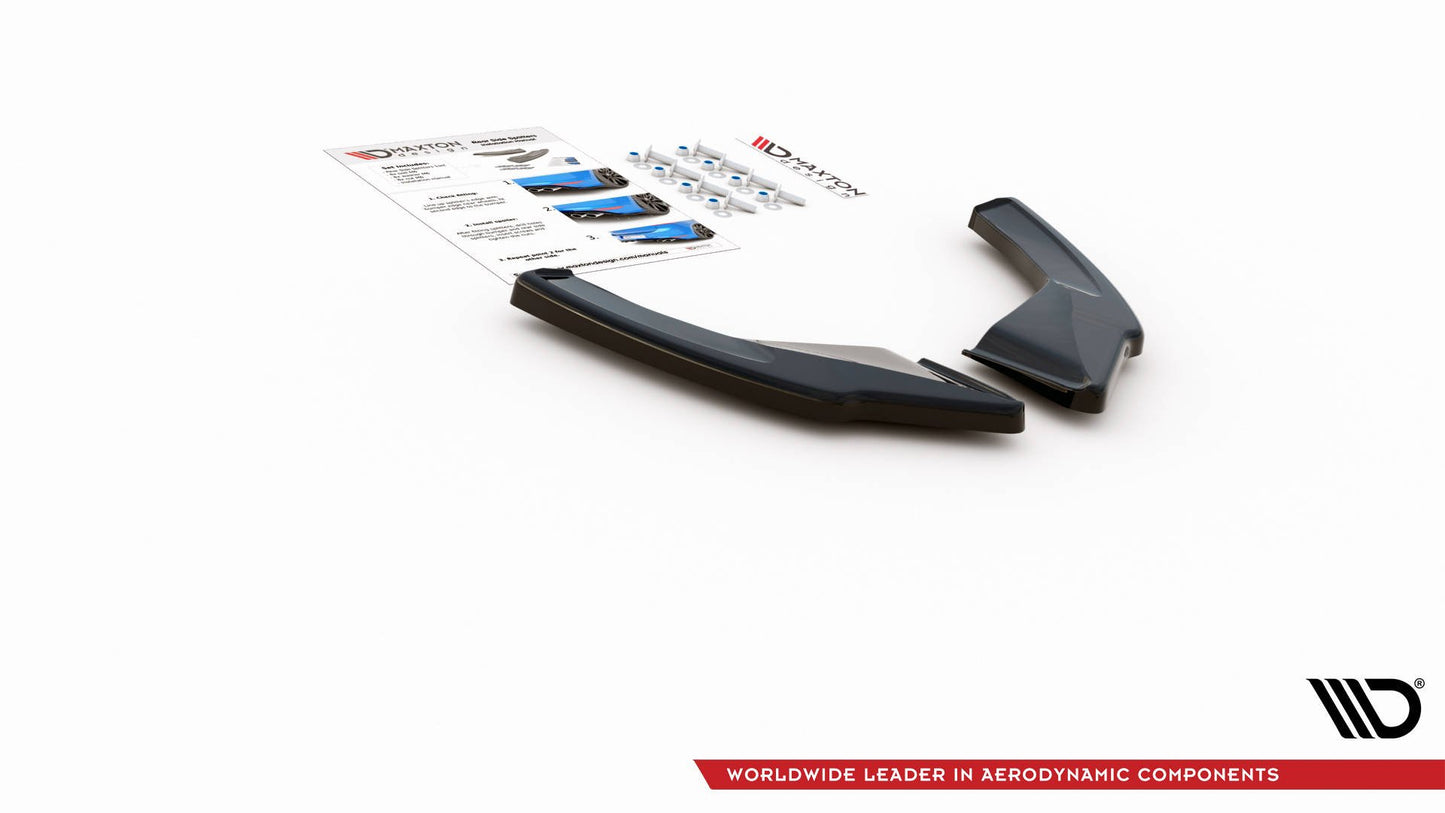 SPLITTER LATERALI POSTERIORI adatti per VOLKSWAGEN GOLF 8 GTI 2020