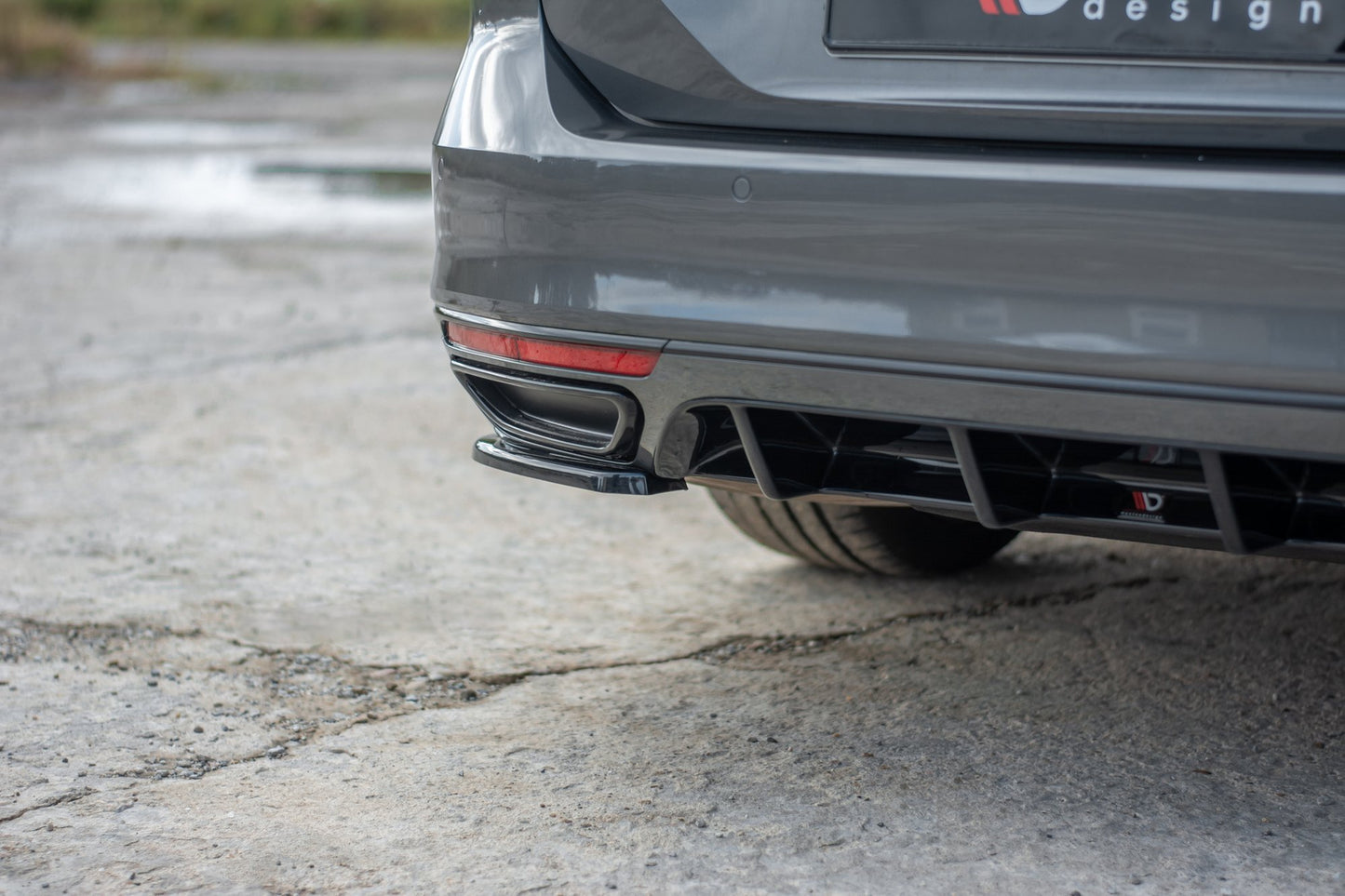 SPLITTER LATERALI POSTERIORI adatti per  VOLKSWAGEN PASSAT R-LINE B8 2015-2019