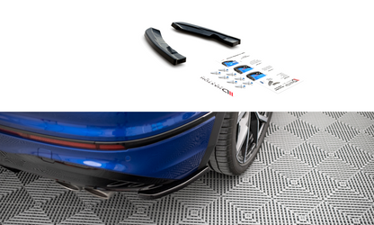 SPLITTER LATERALI POSTERIORI adatti per VOLKSWAGEN TIGUAN R MK2 FACELIFT