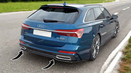 🔥Splitter posteriore adatto per Audi A6 S-Line C8🔥
