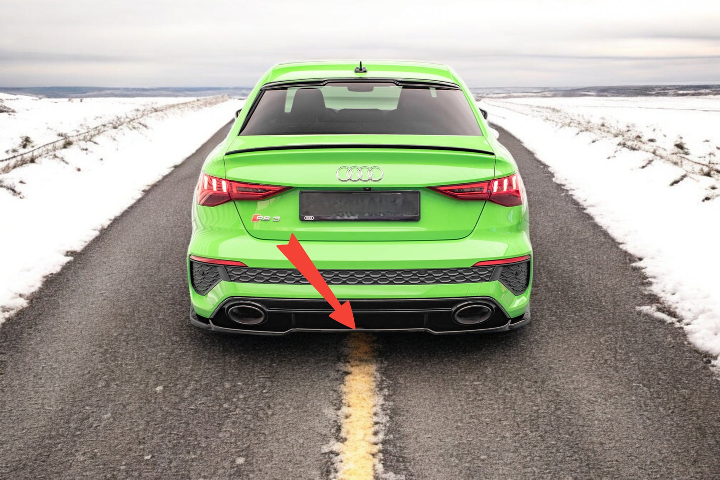 😎Rear splitter suitable for Audi RS3 Sedan 8Y😎