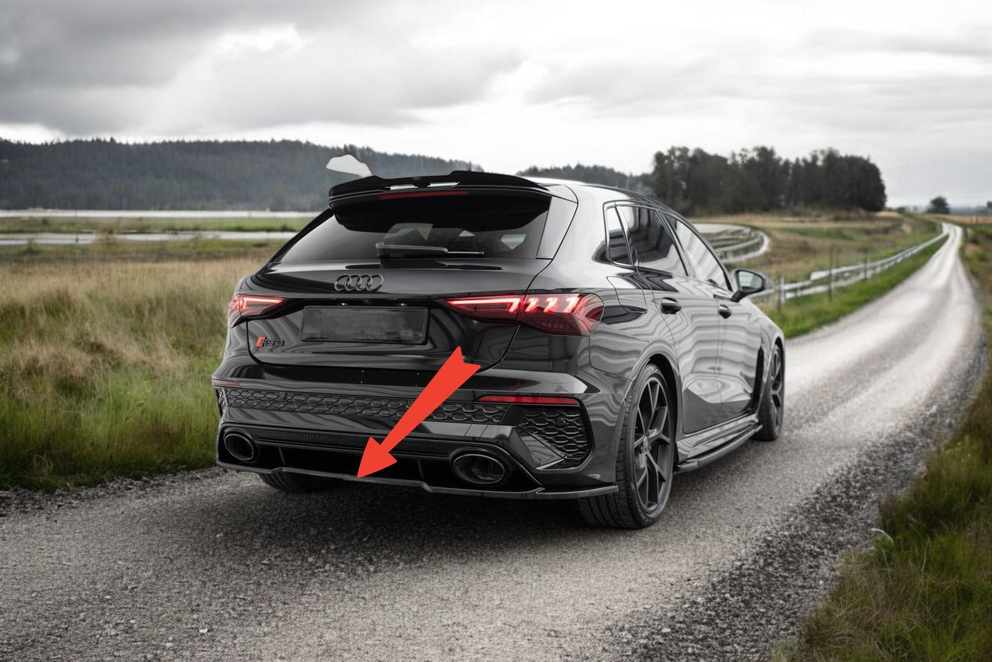 💥Splitter posteriore ADatto Per Audi RS3 Sportback 8Y💥