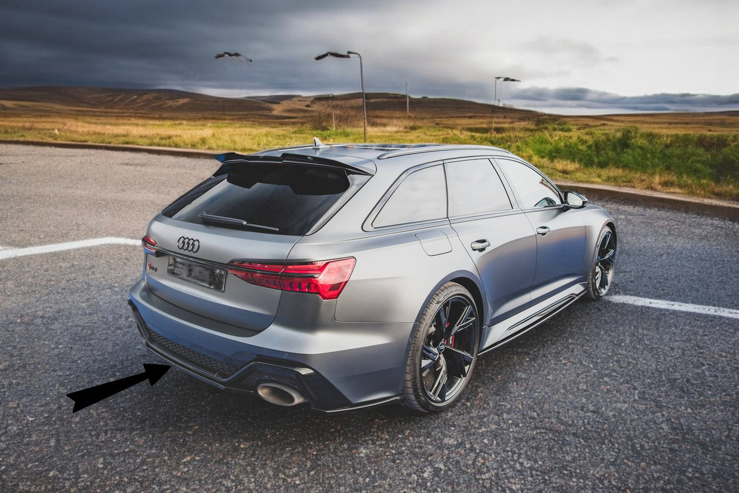 😎Splitter posteriore adatto per Audi RS6 C8😎