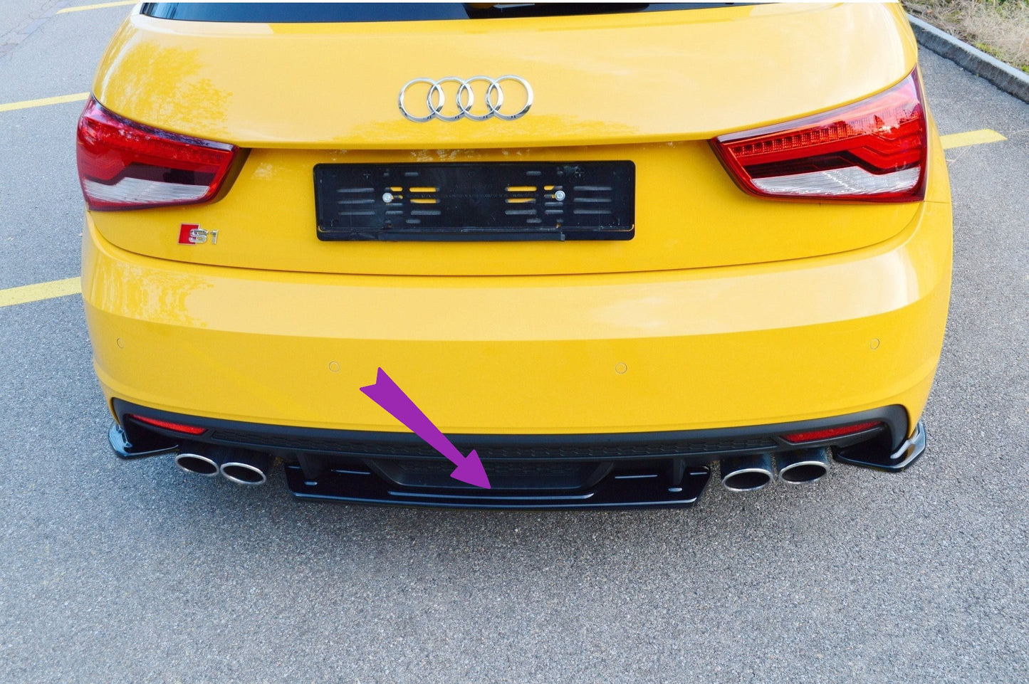 🔥Splitter Posteriore Adatto Per Audi S1 8X🔥