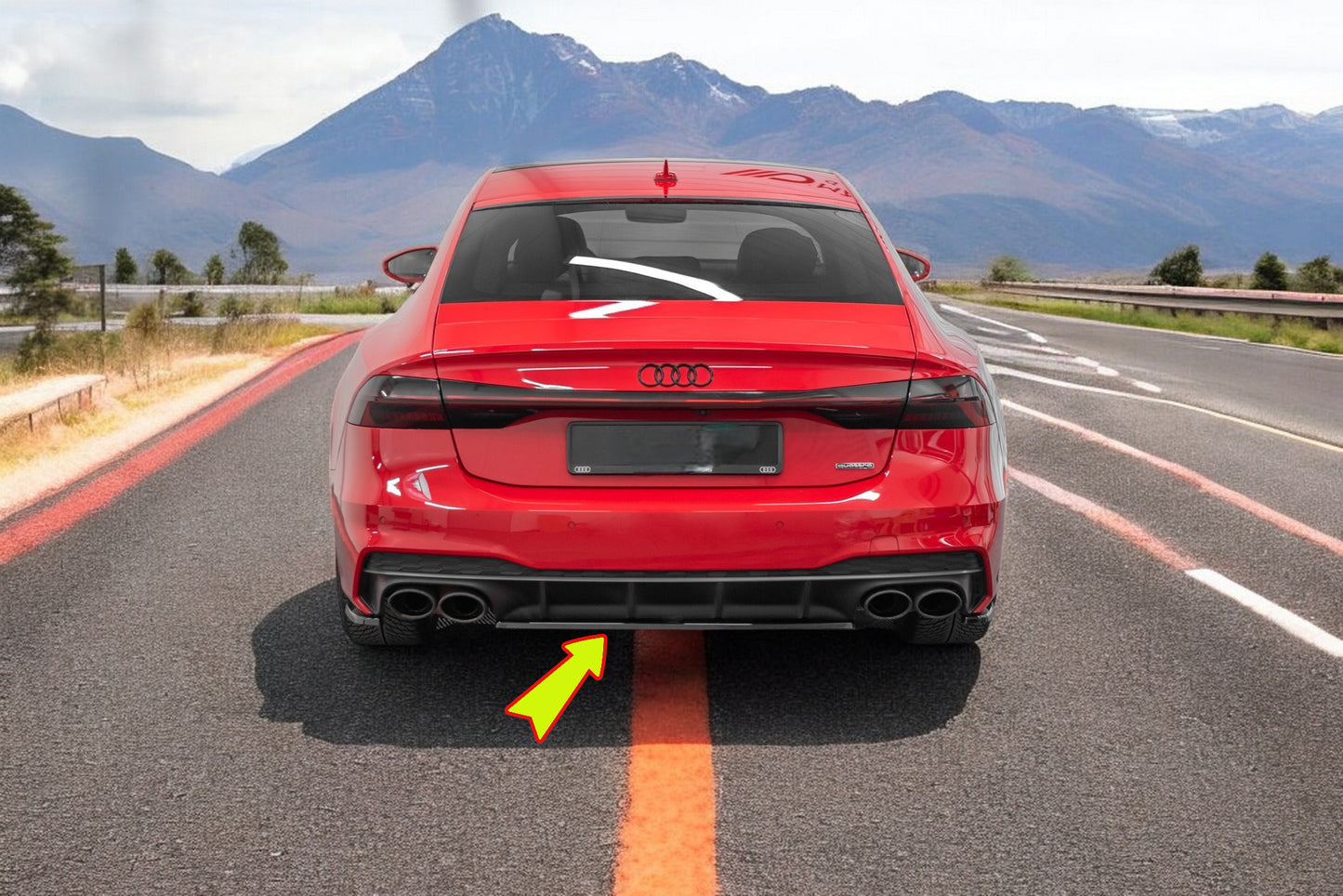 🔥Splitter posteriore adatto per Audi S7 C8🔥