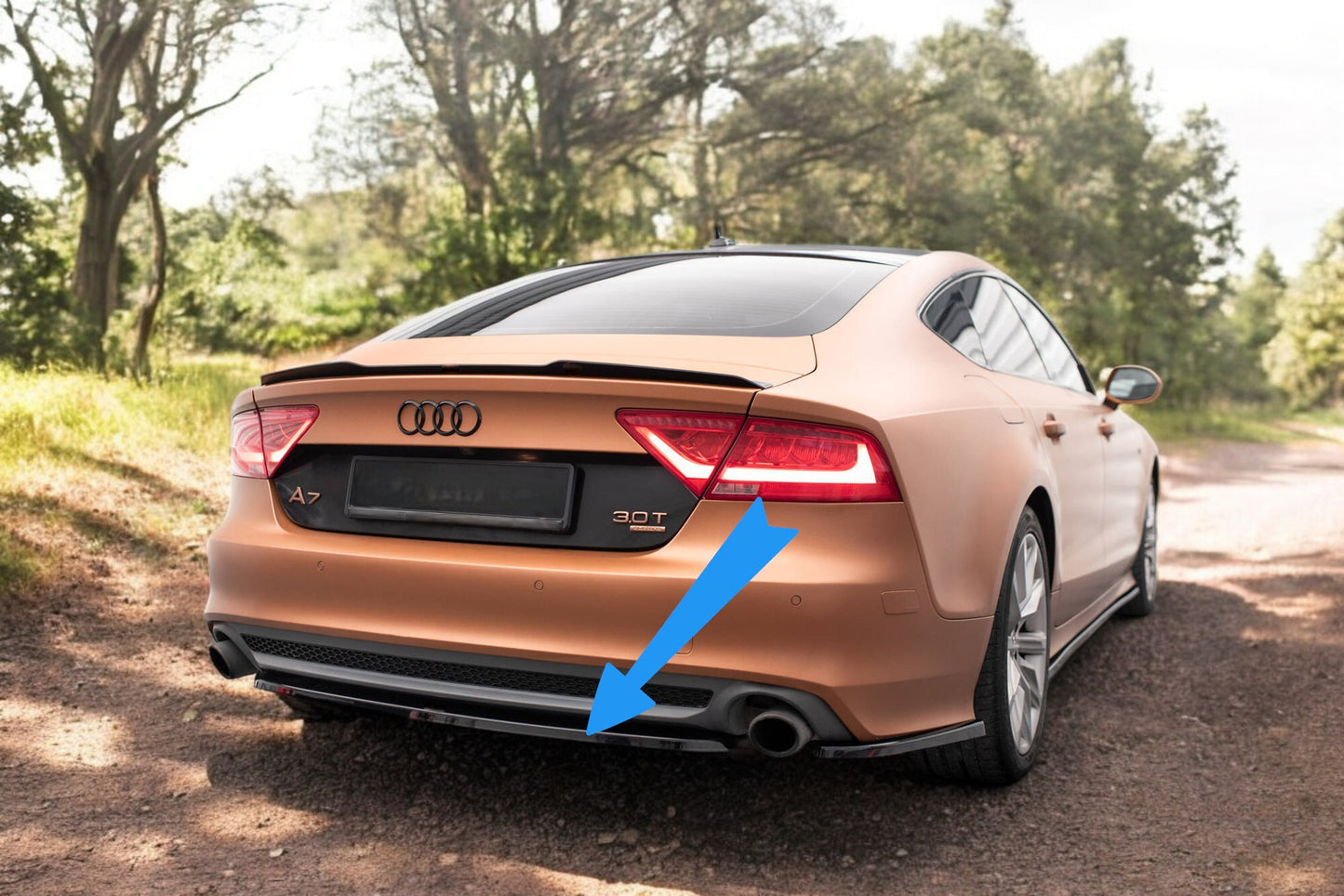 😍Splitter posteriore adatto per Audi A7 S-Line C7😍