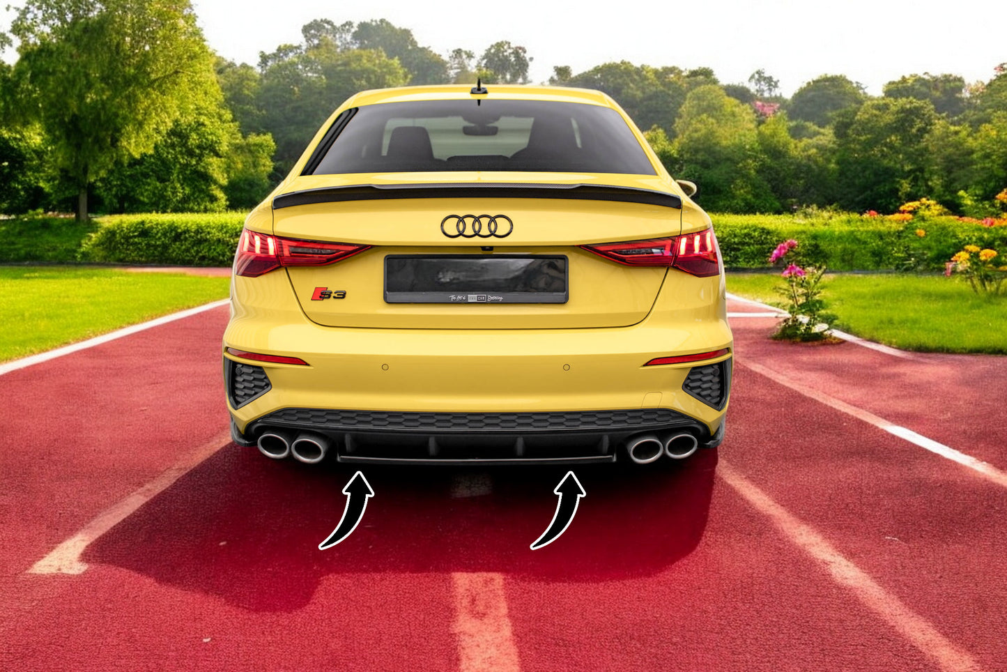 ⭐Rear Splitter Suitable for Audi S3 Sedan 8Y⭐