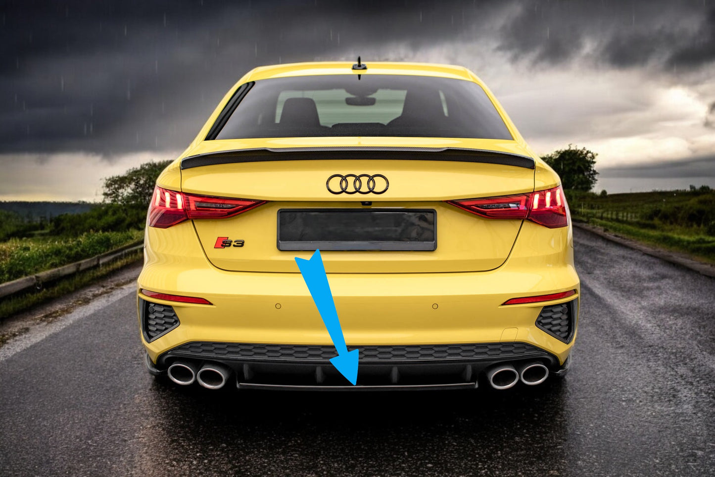 🤩Splitter posteriore adatto per Audi S3 berlina 8Y🤩