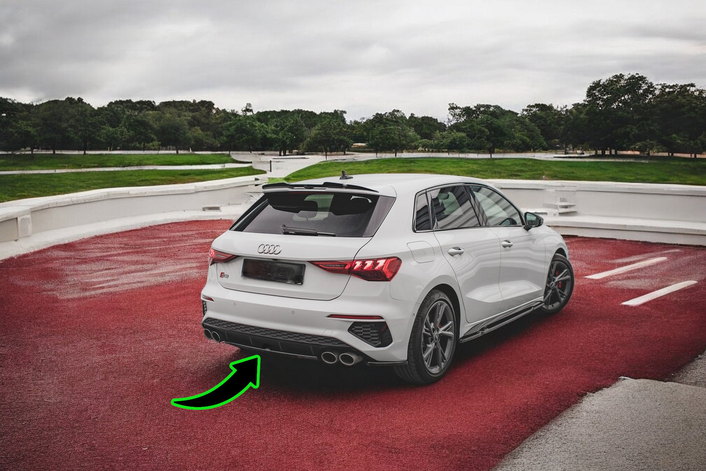 💫Splitter posteriore adatto per Audi S3 Sportback 8Y💫