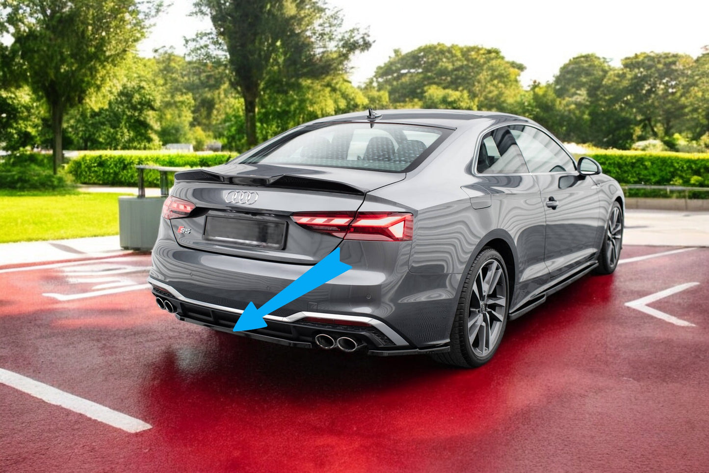 😍Rear Splitter Suitable For Audi S5 Sportback / Coupe F5 Facelift😍