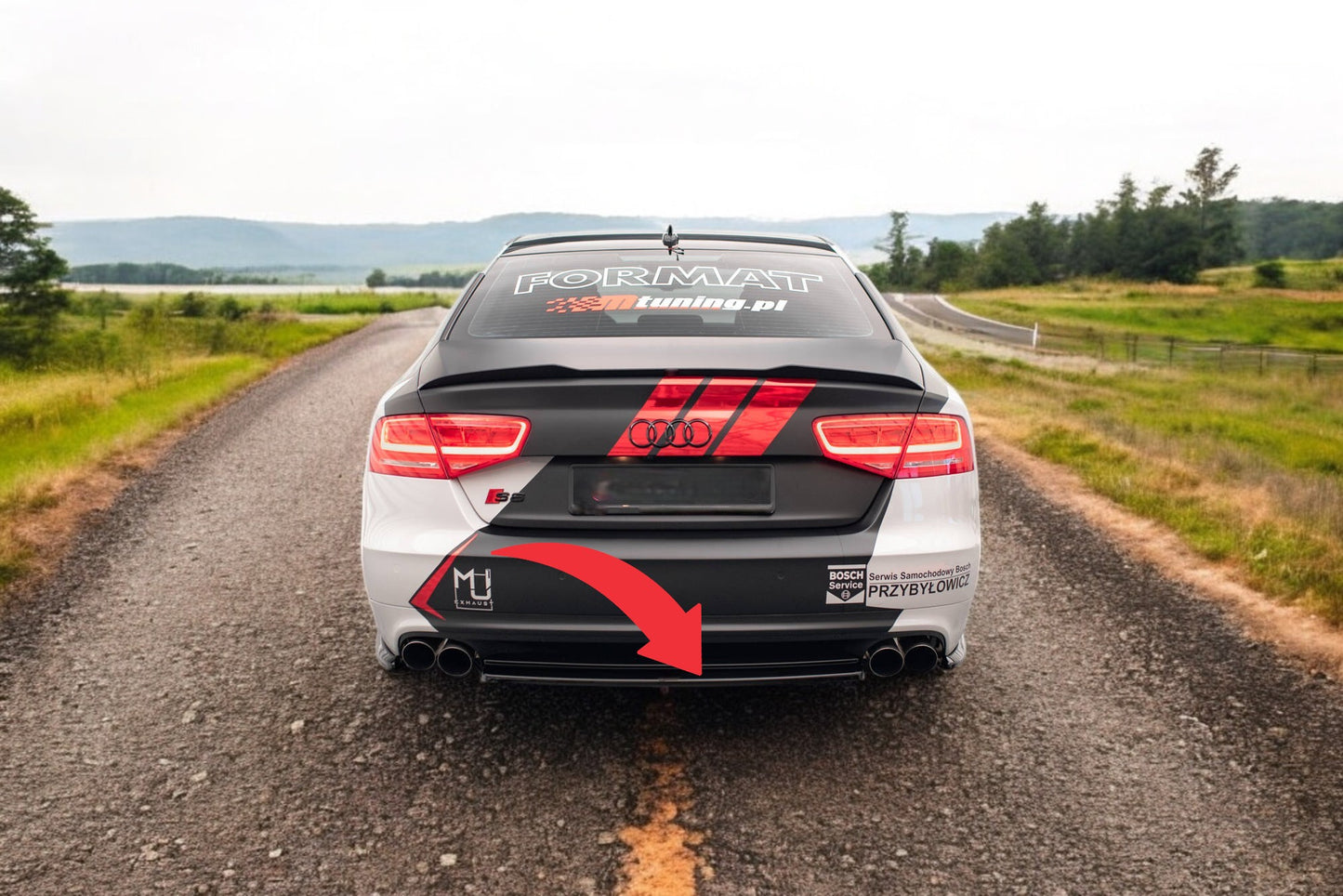 ✨Splitter posteriore adatto per Audi S8 D4✨