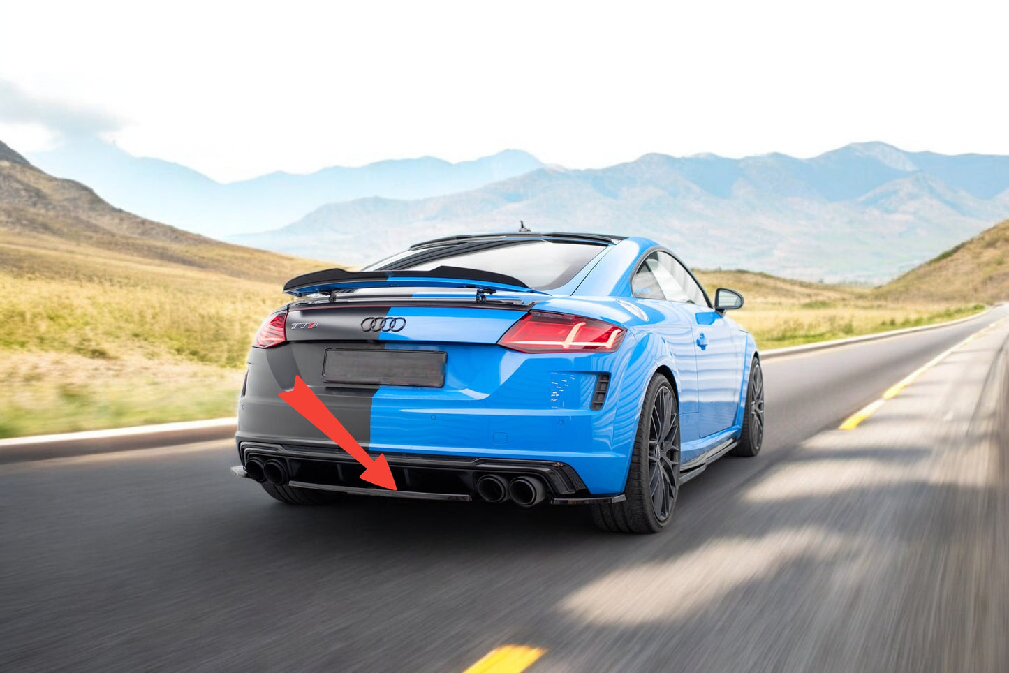 😍Splitter posteriore Adatto per Audi TT S 8S Facelift😍