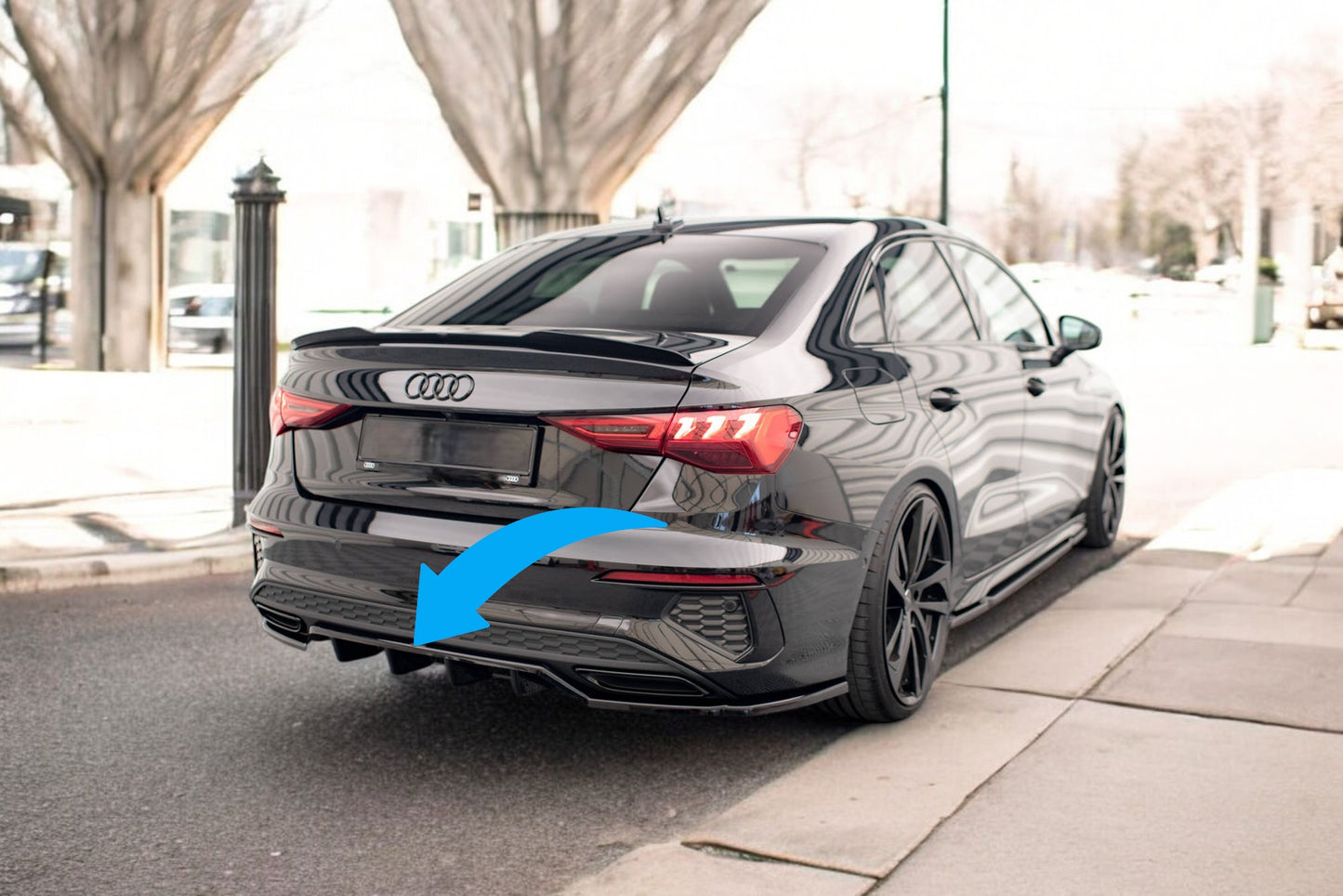❤️Splitter posteriore adatto per Audi A3 S-Line Sedan 8Y❤️