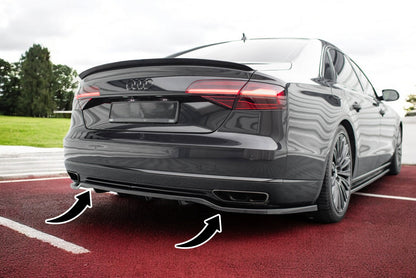 💫Rear splitter (with vertical bars) suitable for Audi A8 D4 Facelift💫