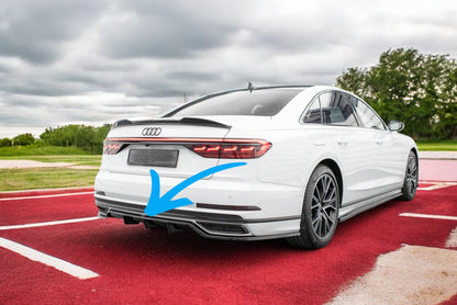 🔥Splitter posteriore (con barre verticali)Adatto Per Audi A8 S-Line D5🔥