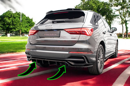 🔥Splitter posteriore (con barre verticali) Audi Q3 S-Line F3🔥